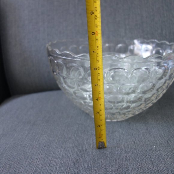 Glass Punch Bowl Set with 11 Glasses - Picture 8 of 15